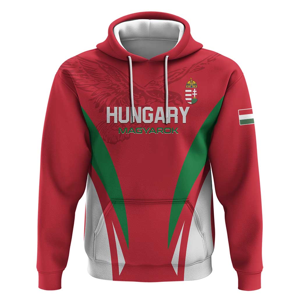 Custom Hungary 2024 Football Hoodie Hajra Magyarok LT01