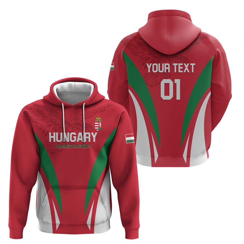 Custom Hungary 2024 Football Hoodie Hajra Magyarok LT01