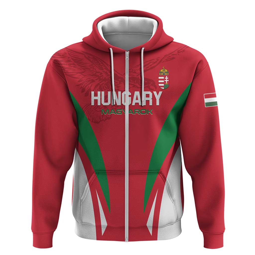 Custom Hungary 2024 Football Hoodie Hajra Magyarok LT01