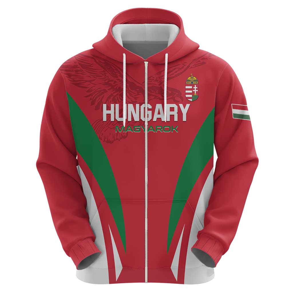 Custom Hungary 2024 Football Hoodie Hajra Magyarok LT01
