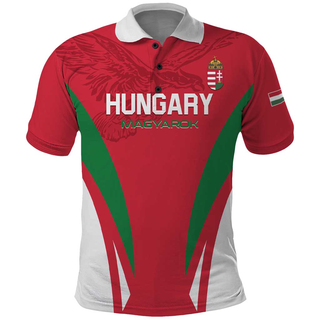 Custom Hungary 2024 Football Polo Shirt Hajra Magyarok LT01