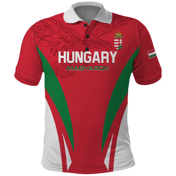 Custom Hungary 2024 Football Polo Shirt Hajra Magyarok LT01