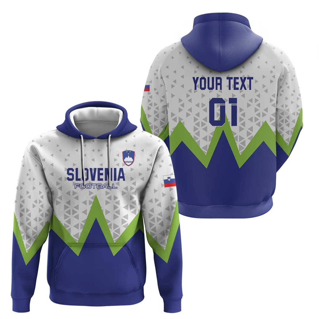 Custom Slovenia 2024 Football Hoodie Slovenija Go Champions LT01