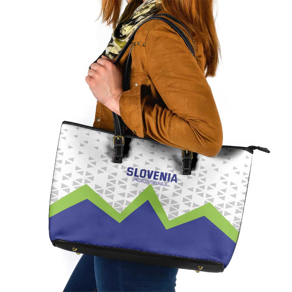 Slovenia 2024 Football Leather Tote Bag Slovenija Go Champions LT01
