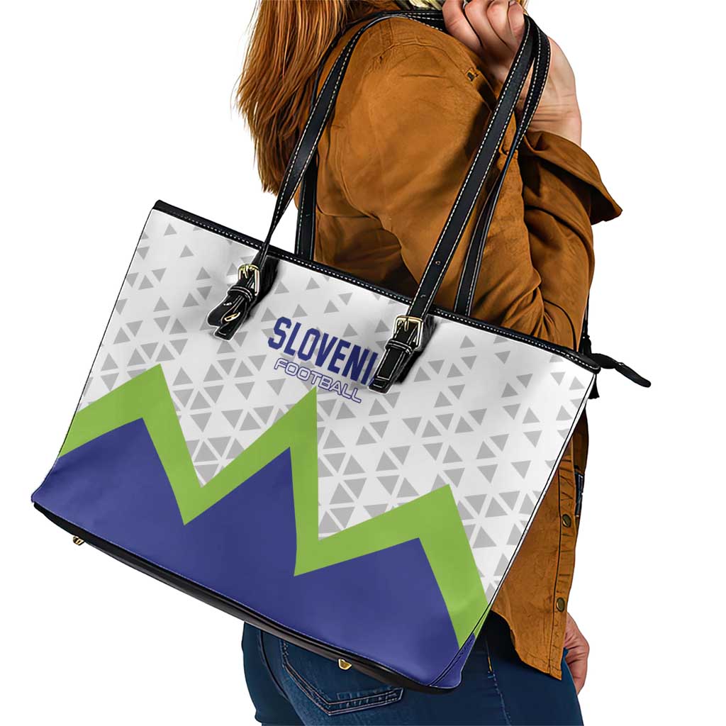 Slovenia 2024 Football Leather Tote Bag Slovenija Go Champions LT01