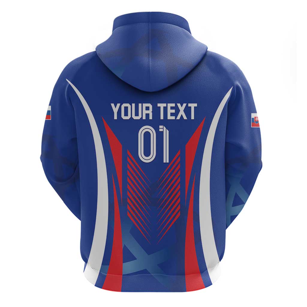 Custom Slovakia 2024 Football Hoodie Slovenska Sokoli LT01