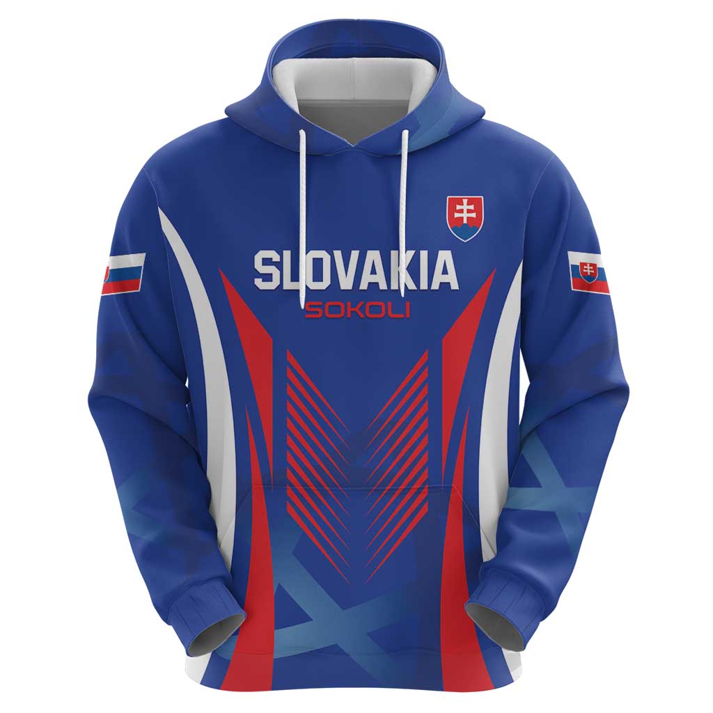 Custom Slovakia 2024 Football Hoodie Slovenska Sokoli LT01