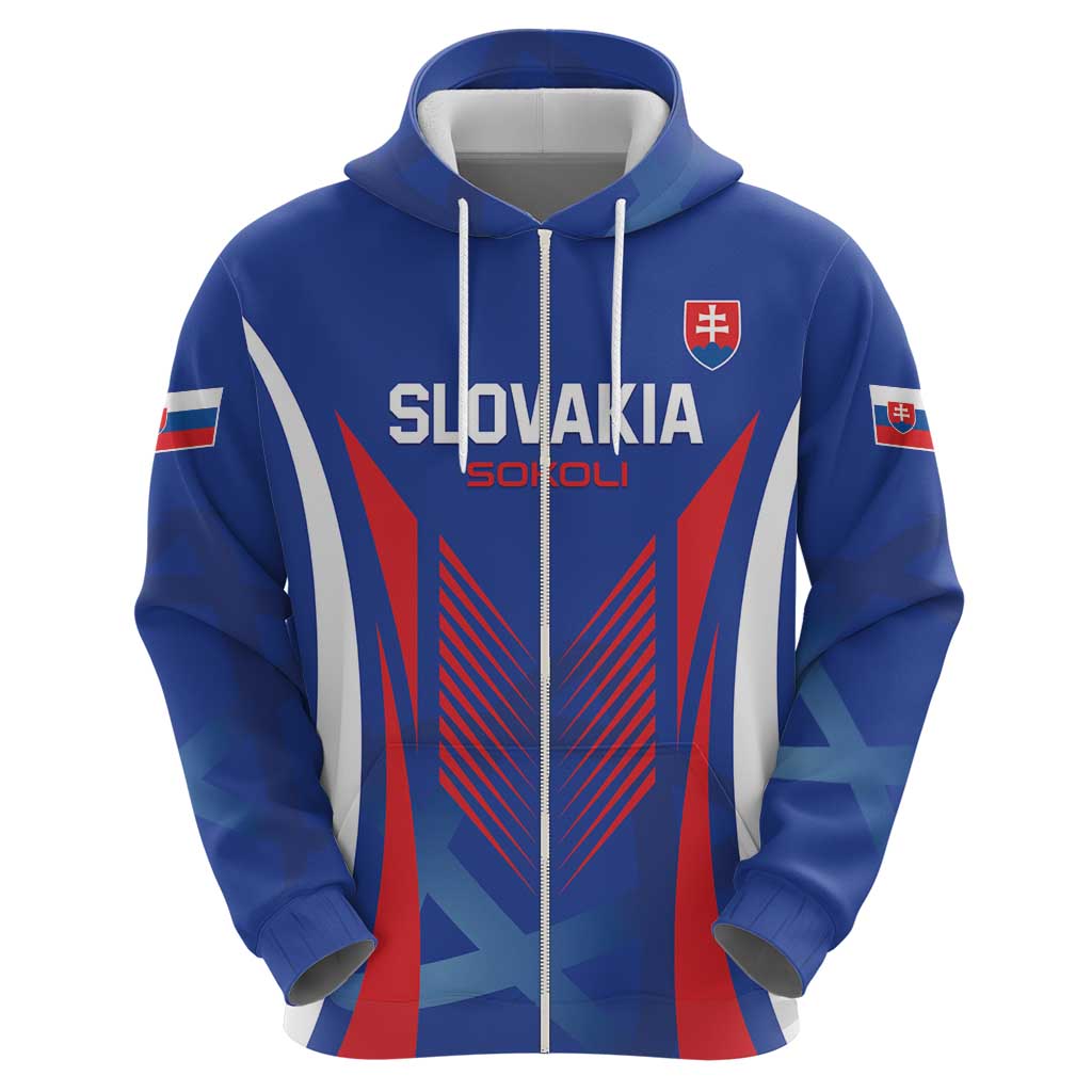 Custom Slovakia 2024 Football Hoodie Slovenska Sokoli LT01