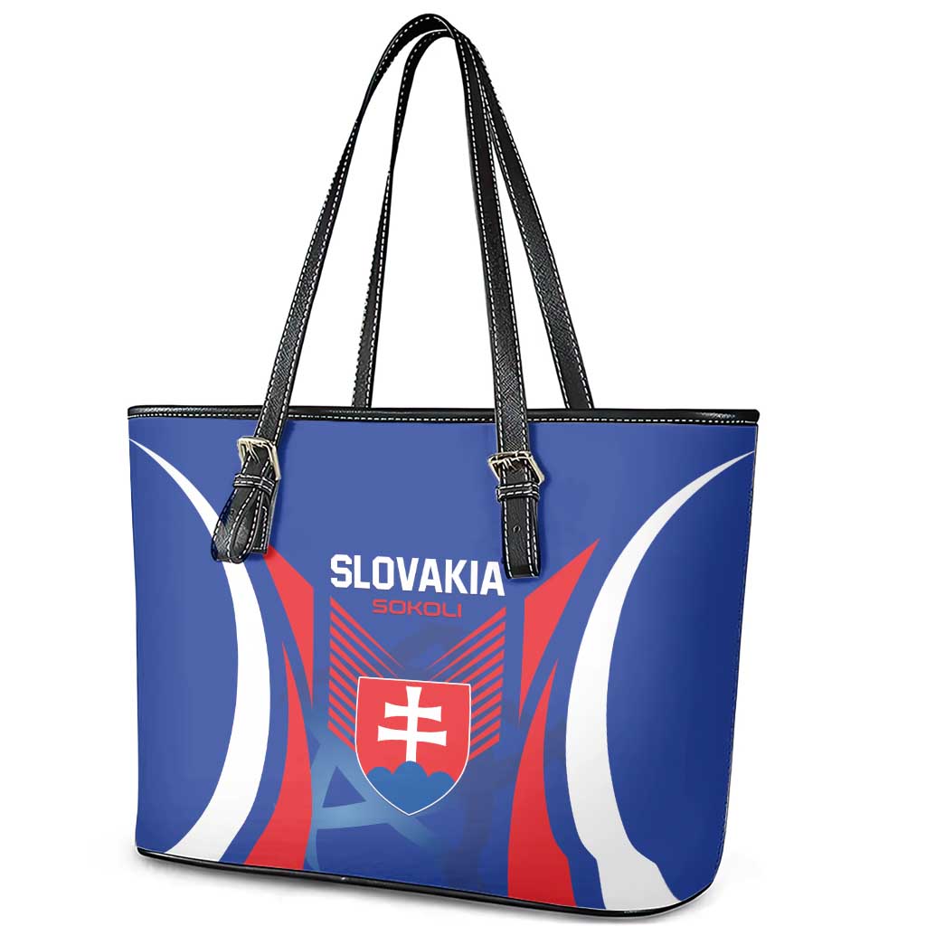 Slovakia 2024 Football Leather Tote Bag Slovenska Sokoli LT01