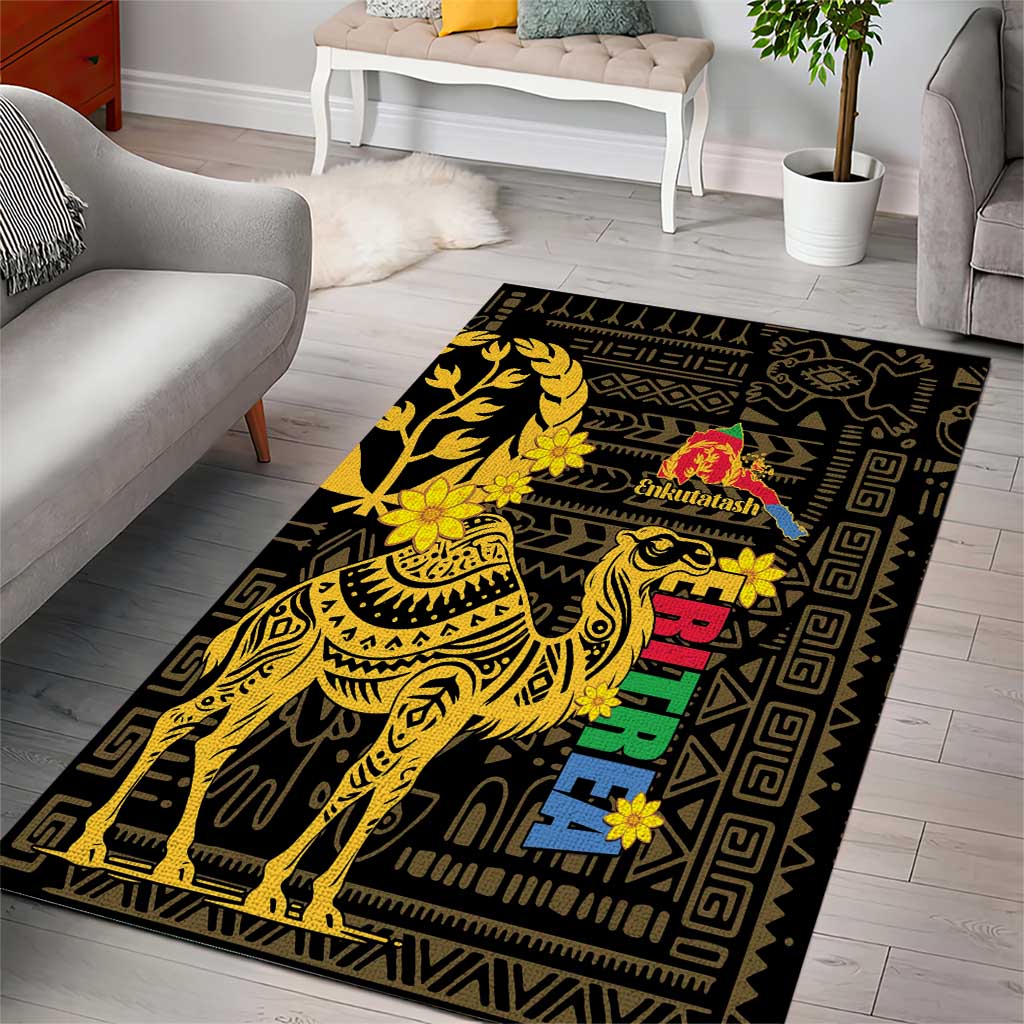Enkutatash Eritrea New Year Area Rug Eritrean Camel African Pattern LT01