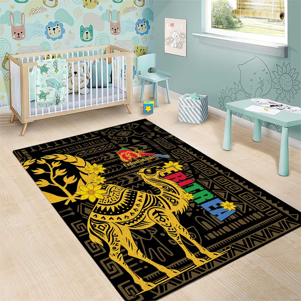 Enkutatash Eritrea New Year Area Rug Eritrean Camel African Pattern LT01