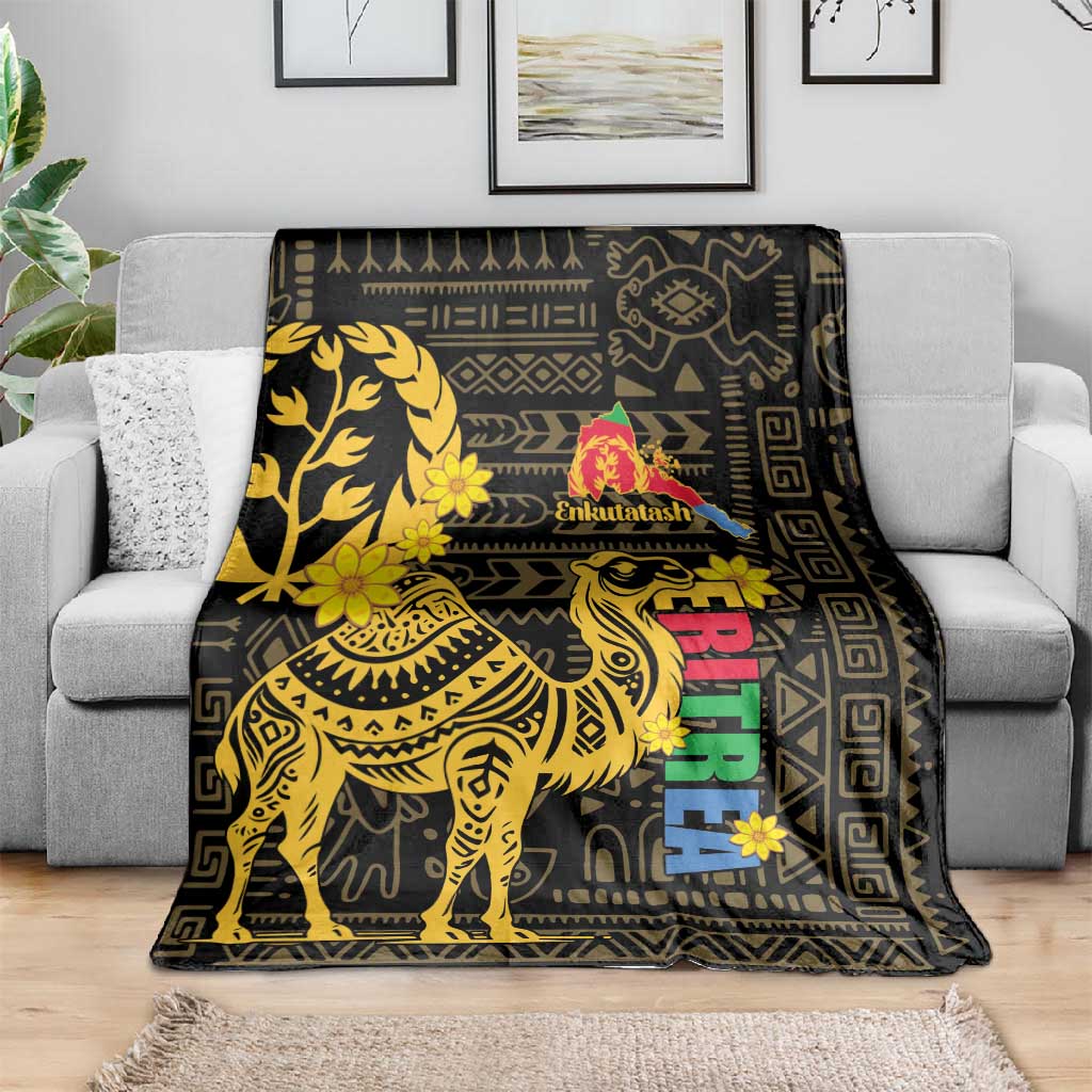 Enkutatash Eritrea New Year Blanket Eritrean Camel African Pattern LT01