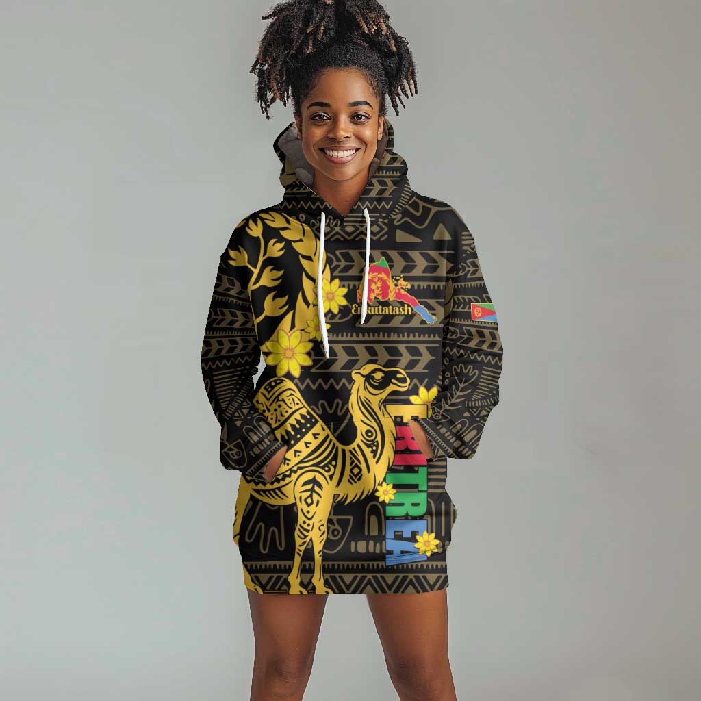 Enkutatash Eritrea New Year Hoodie Dress Eritrean Camel African Pattern LT01