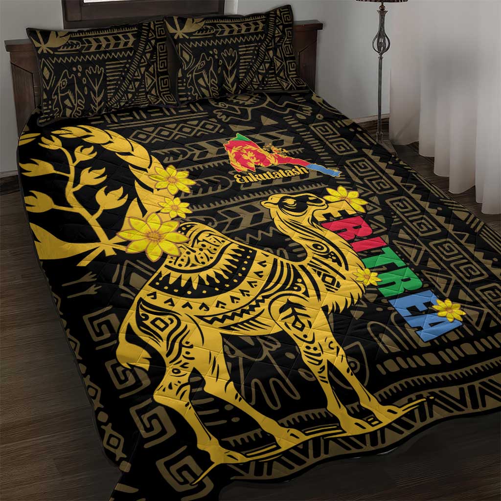 Enkutatash Eritrea New Year Quilt Bed Set Eritrean Camel African Pattern LT01
