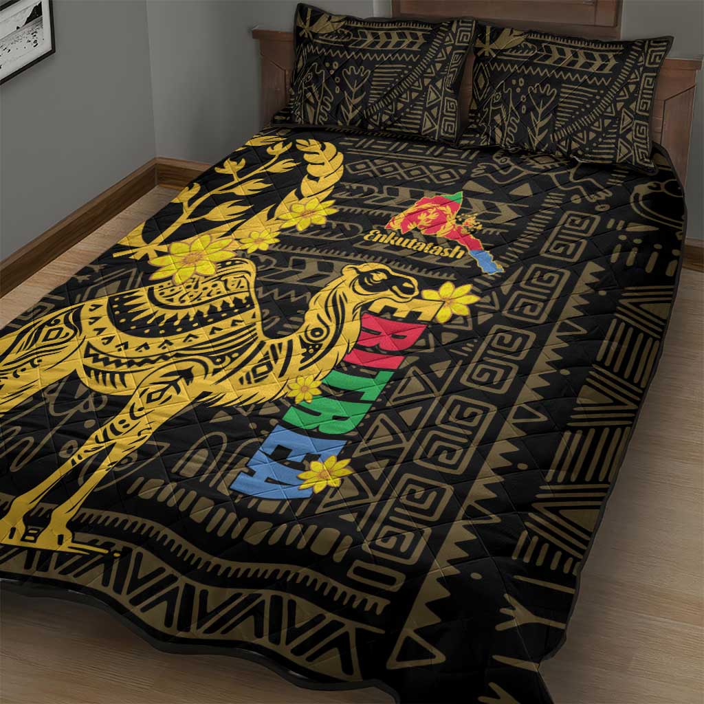 Enkutatash Eritrea New Year Quilt Bed Set Eritrean Camel African Pattern LT01