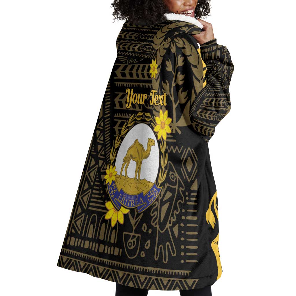 Enkutatash Eritrea New Year Wearable Blanket Hoodie Eritrean Camel African Pattern LT01