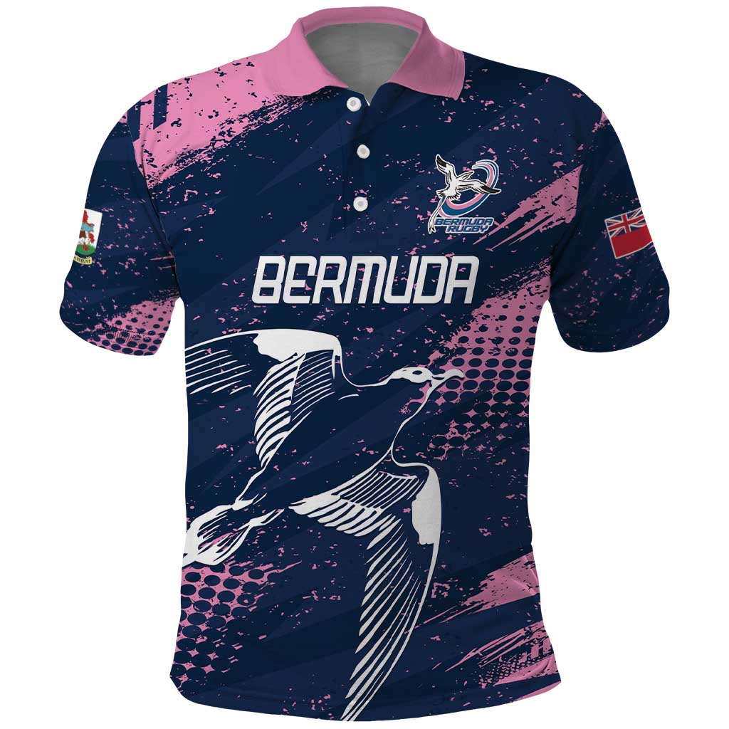 Custom Rugby Bermuda Polo Shirt Our Team Go Champions LT01
