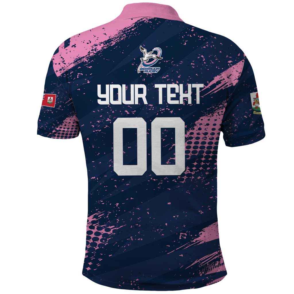 Custom Rugby Bermuda Polo Shirt Our Team Go Champions LT01