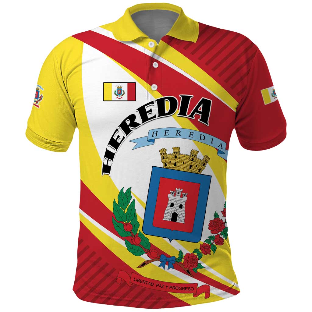 Personalized Costa Rica Heredia Province Polo Shirt LT01