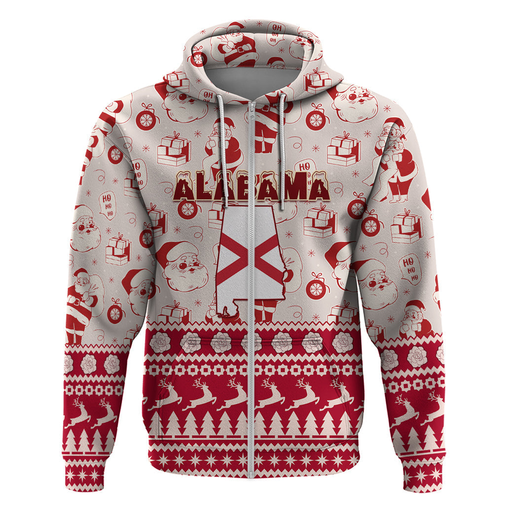 Custom Alabama Christmas Hoodie Santa Claus Xmas Pattern LT01