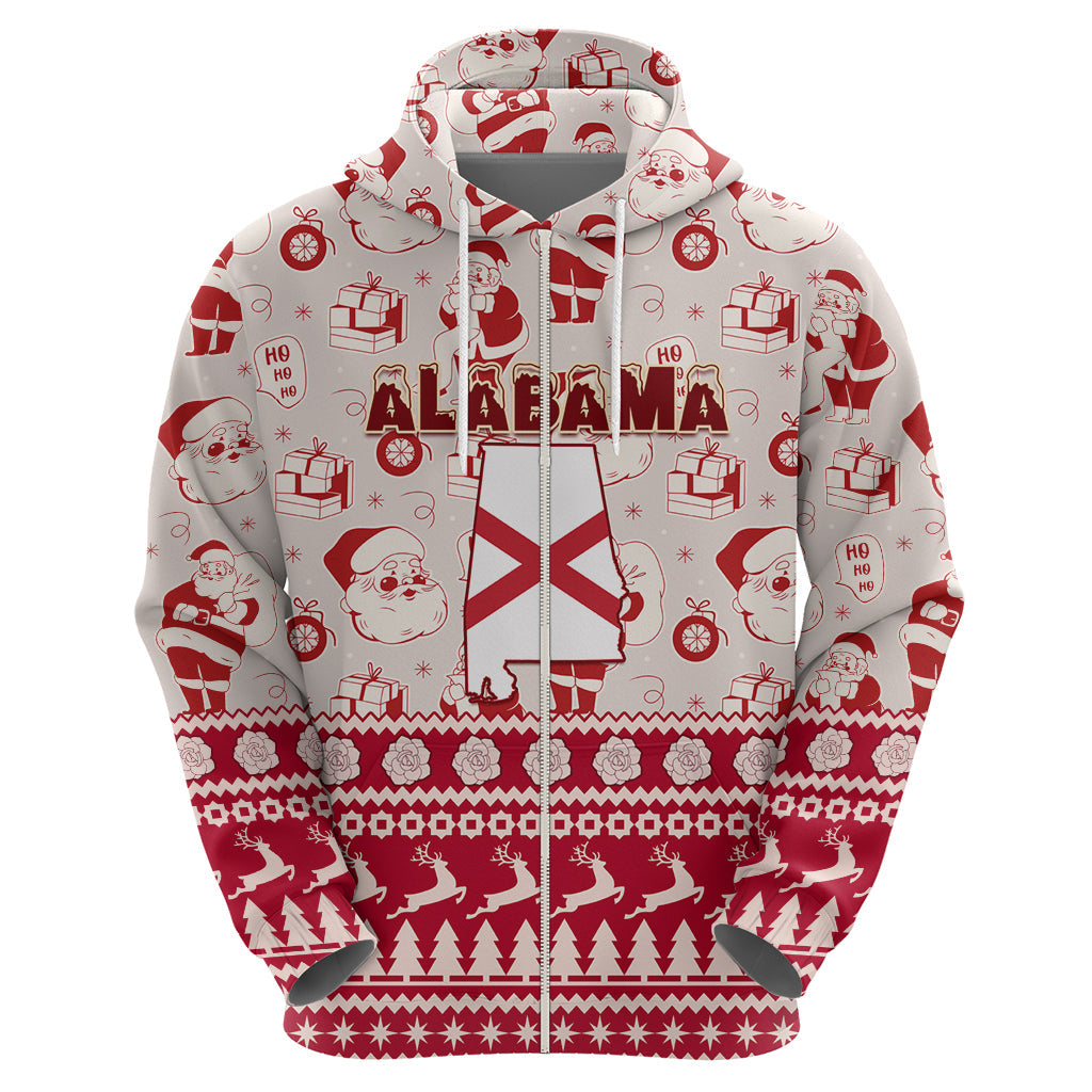 Custom Alabama Christmas Hoodie Santa Claus Xmas Pattern LT01