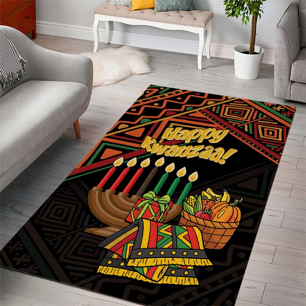 African Happy Kwanzaa Area Rug LT01