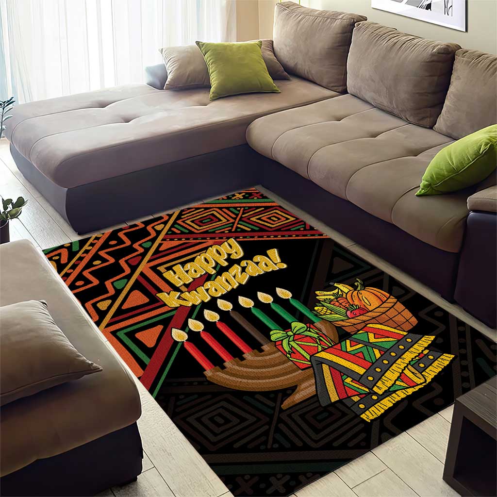 African Happy Kwanzaa Area Rug LT01