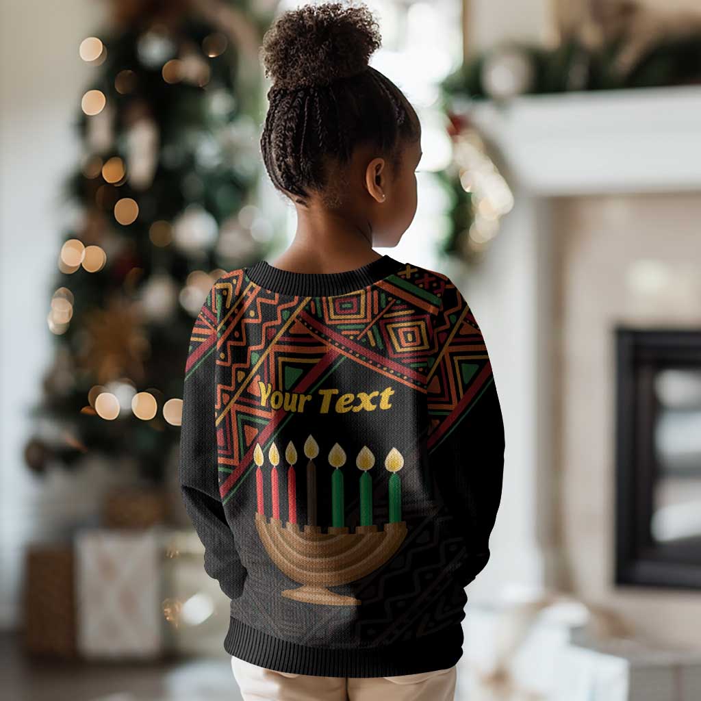 African Happy Kwanzaa Kid Ugly Christmas Sweater LT01