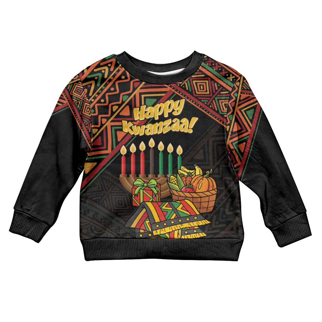 African Happy Kwanzaa Kid Ugly Christmas Sweater LT01