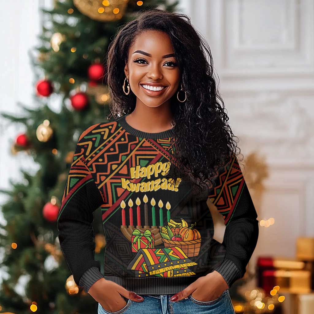 African Happy Kwanzaa Ugly Christmas Sweater LT01