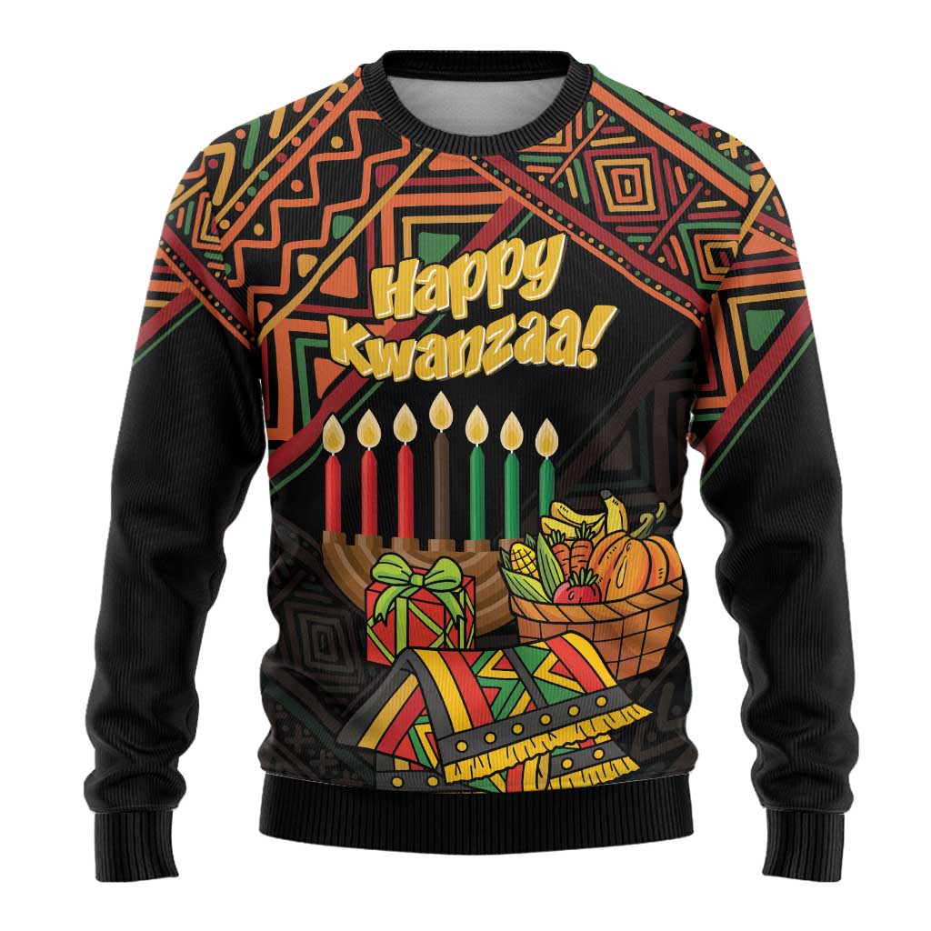 African Happy Kwanzaa Ugly Christmas Sweater LT01