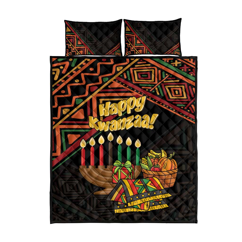 African Happy Kwanzaa Quilt Bed Set LT01