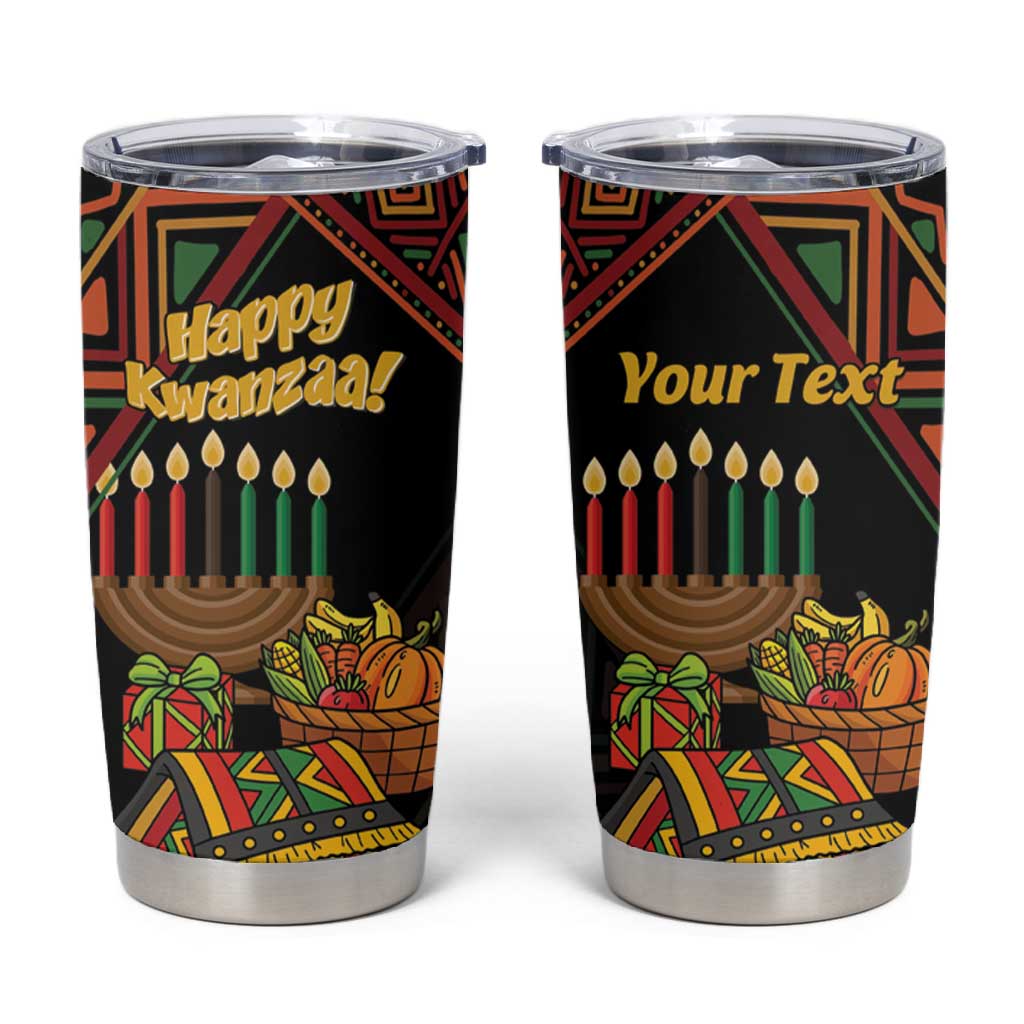 Personalized African Happy Kwanzaa Tumbler Cup LT01
