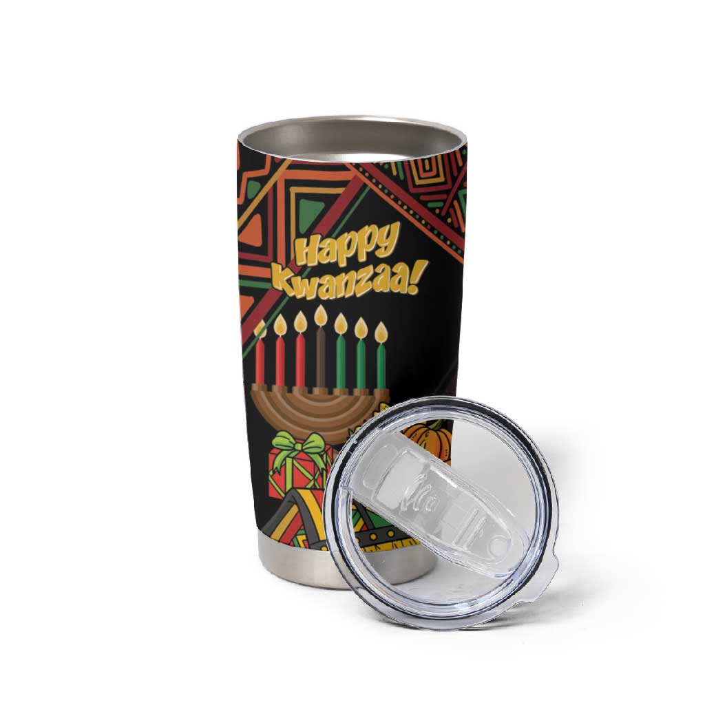 Personalized African Happy Kwanzaa Tumbler Cup LT01