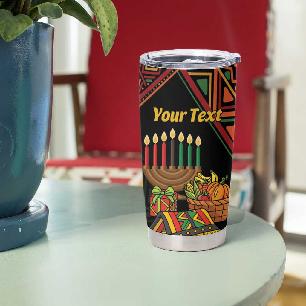 Personalized African Happy Kwanzaa Tumbler Cup LT01