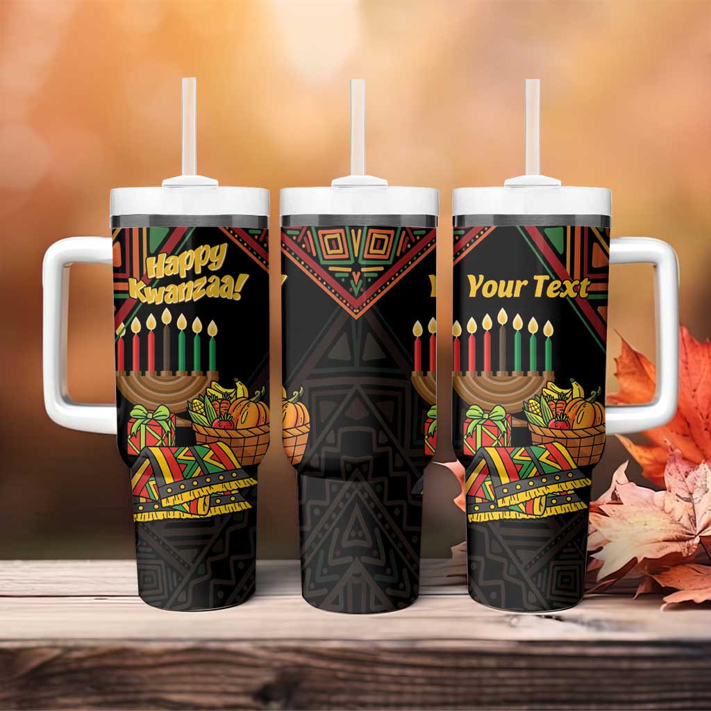 Personalized African Happy Kwanzaa Tumbler With Handle LT01