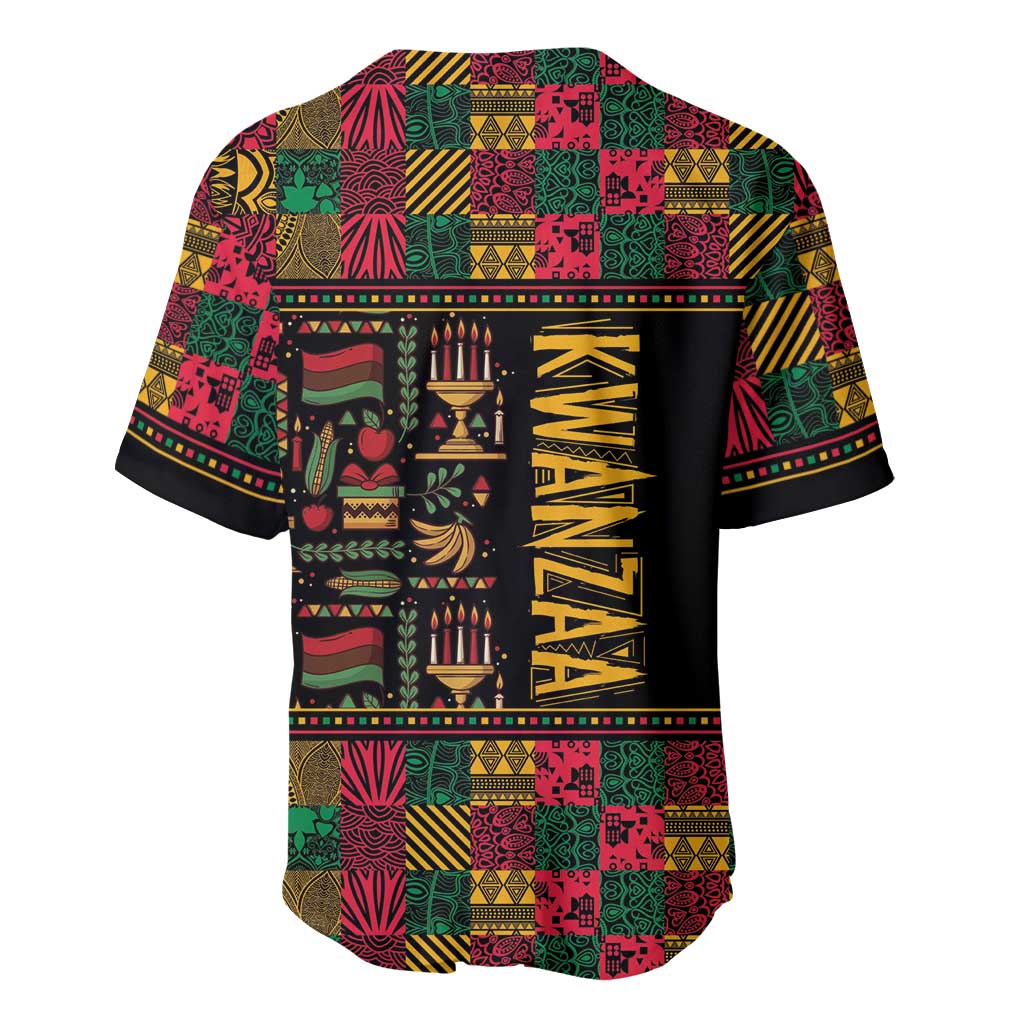 Kwanzaa African Pattern Baseball Jersey LT01