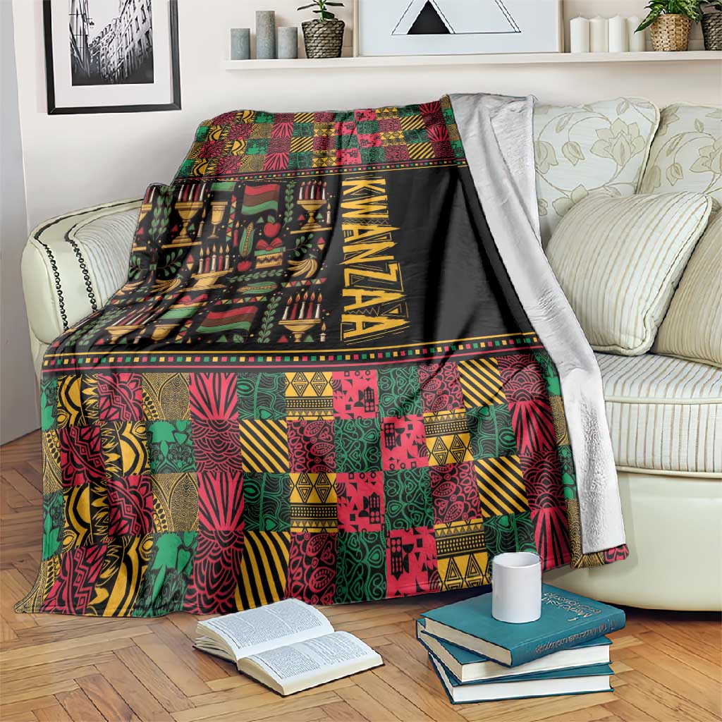 Kwanzaa African Pattern Blanket LT01