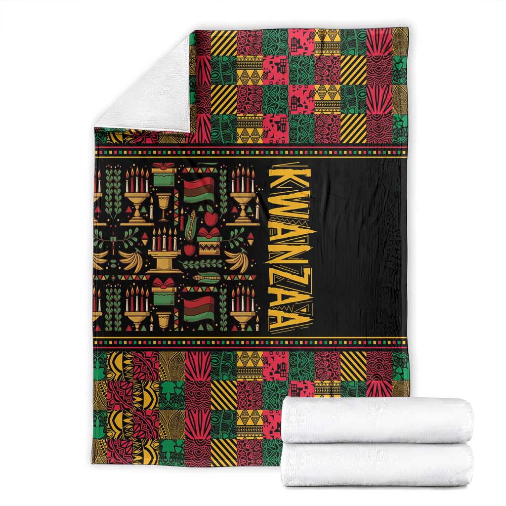 Kwanzaa African Pattern Blanket LT01