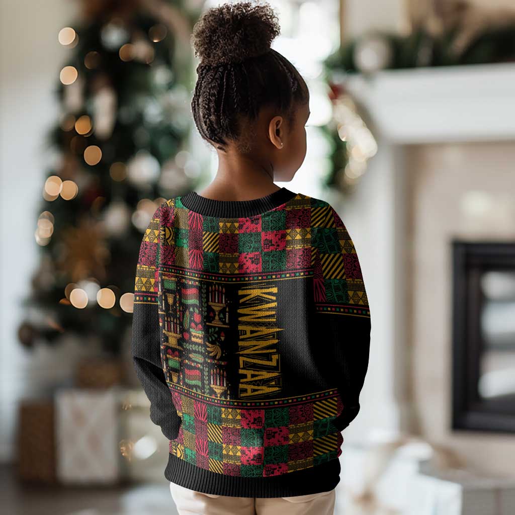 Kwanzaa African Pattern Kid Ugly Christmas Sweater LT01