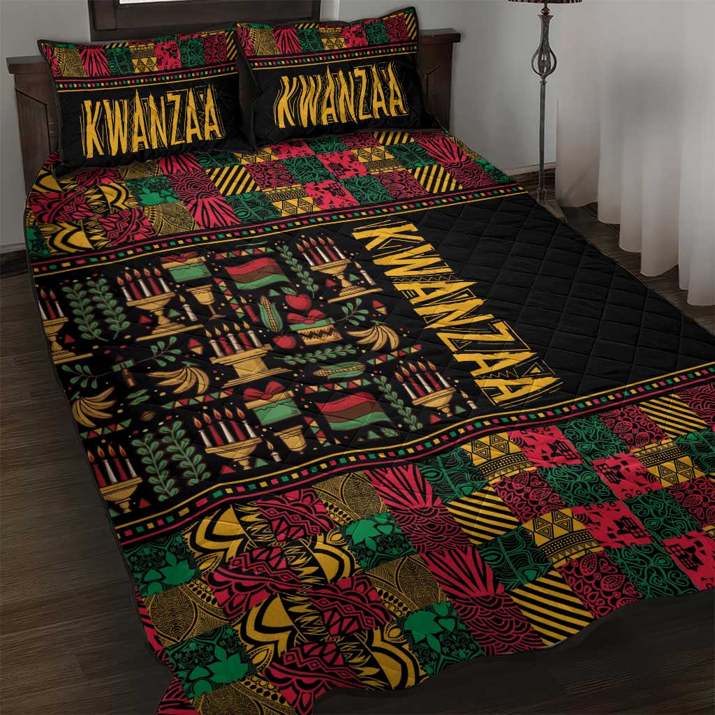 Kwanzaa African Pattern Quilt Bed Set LT01