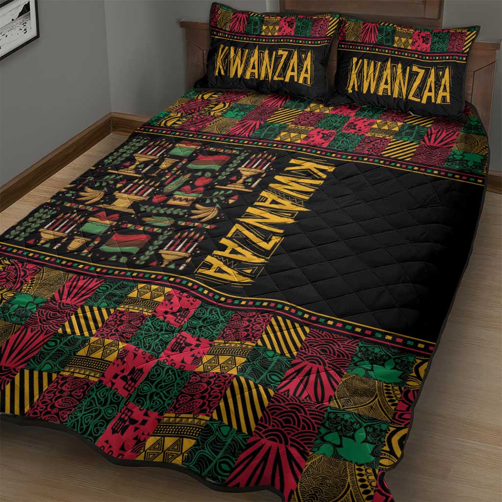 Kwanzaa African Pattern Quilt Bed Set LT01