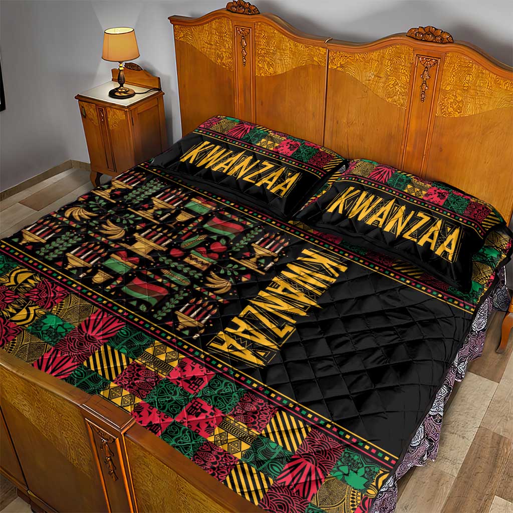 Kwanzaa African Pattern Quilt Bed Set LT01
