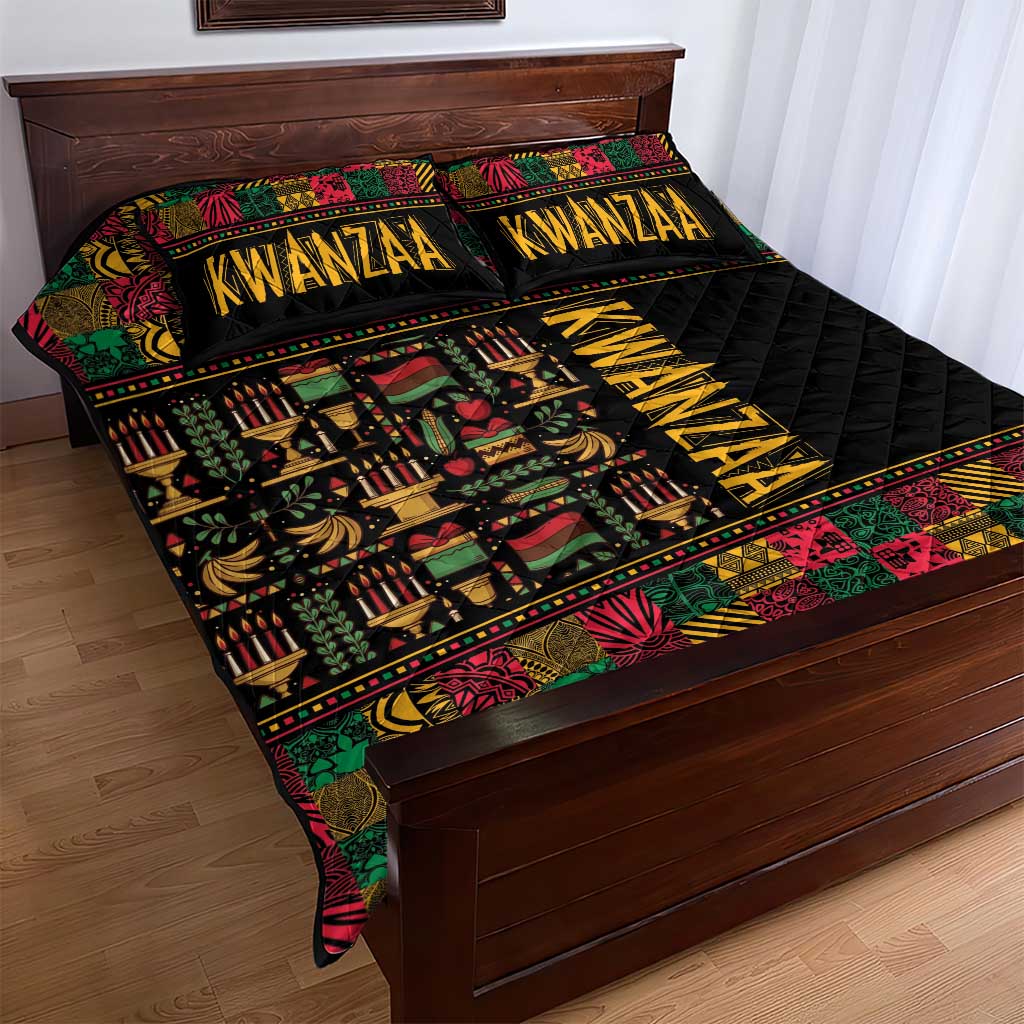Kwanzaa African Pattern Quilt Bed Set LT01