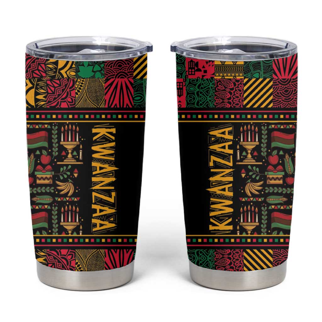 Kwanzaa African Pattern Tumbler Cup LT01
