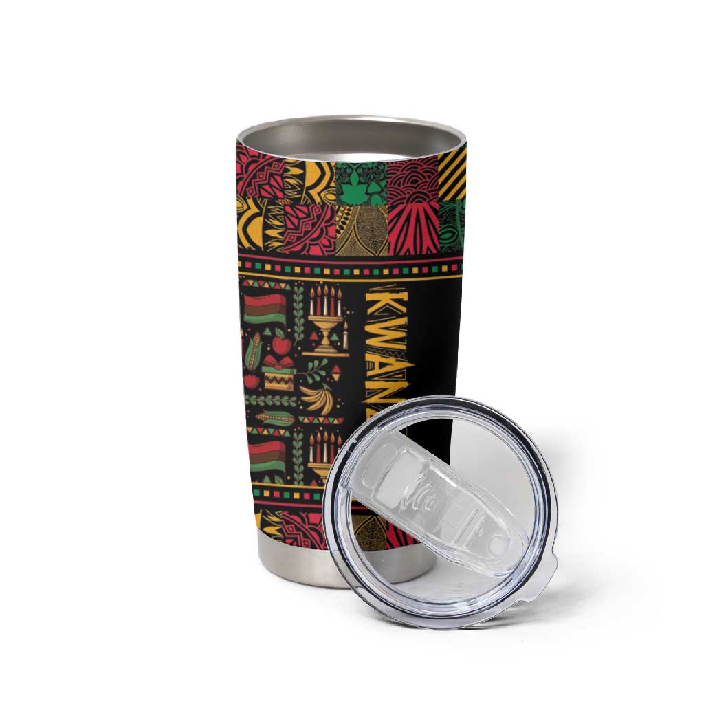 Kwanzaa African Pattern Tumbler Cup LT01