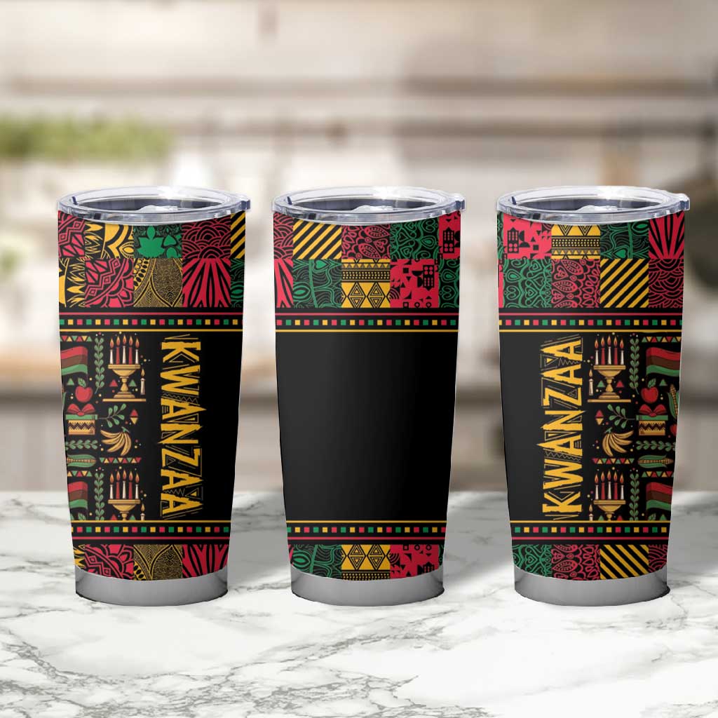Kwanzaa African Pattern Tumbler Cup LT01