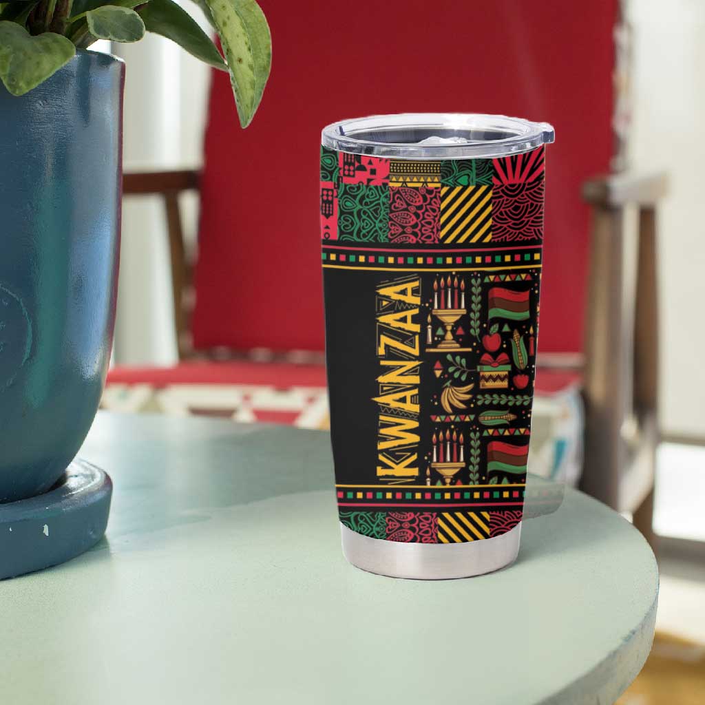 Kwanzaa African Pattern Tumbler Cup LT01