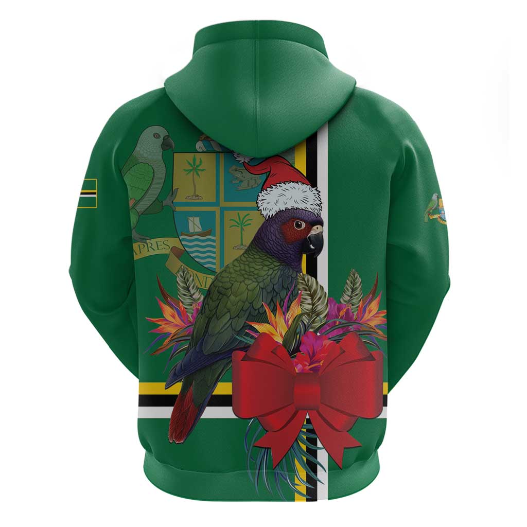 Dominica Christmas Coquette Bow Hoodie Sisserou Parrot Tropical Flower LT01