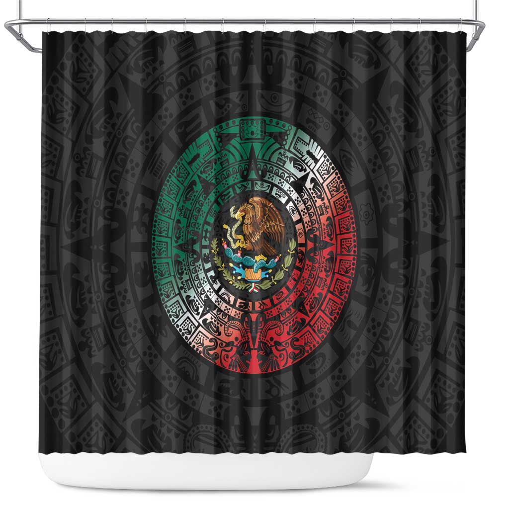 Mexican Aztec Circle Shower Curtain Flag Color Unique Style LT01